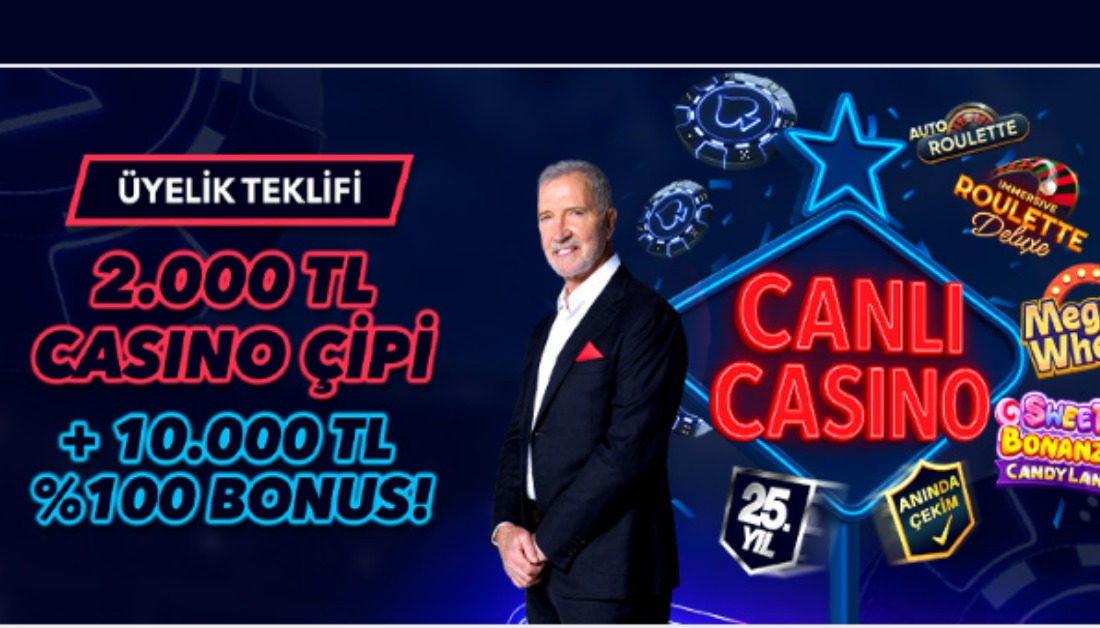 Süperbahis CanlıCasino Üyelik Bonusu 5000 TL, 2000 TL Çipi